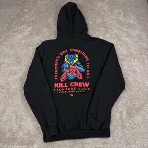 Black Kill Crew Fighters Club Inner Demons Hoodie Sweatshirt Size M Mental